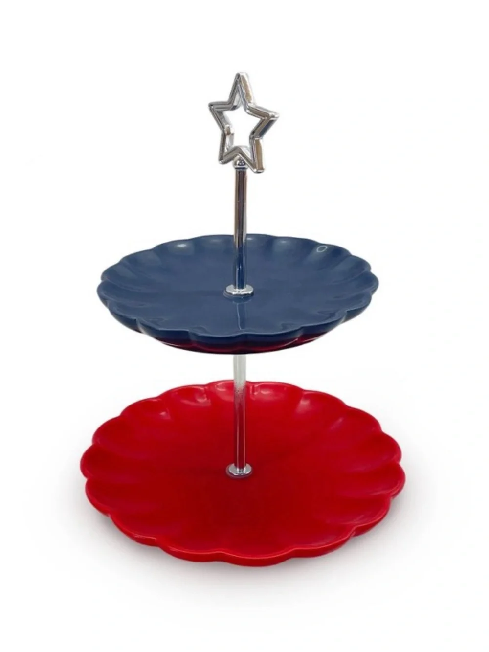 Two-Tier Red and Blue Ceramic Tiered Tray Target Bullseye’s Playground 2026